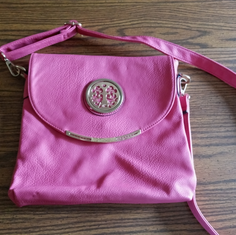 Pink crossbody purse